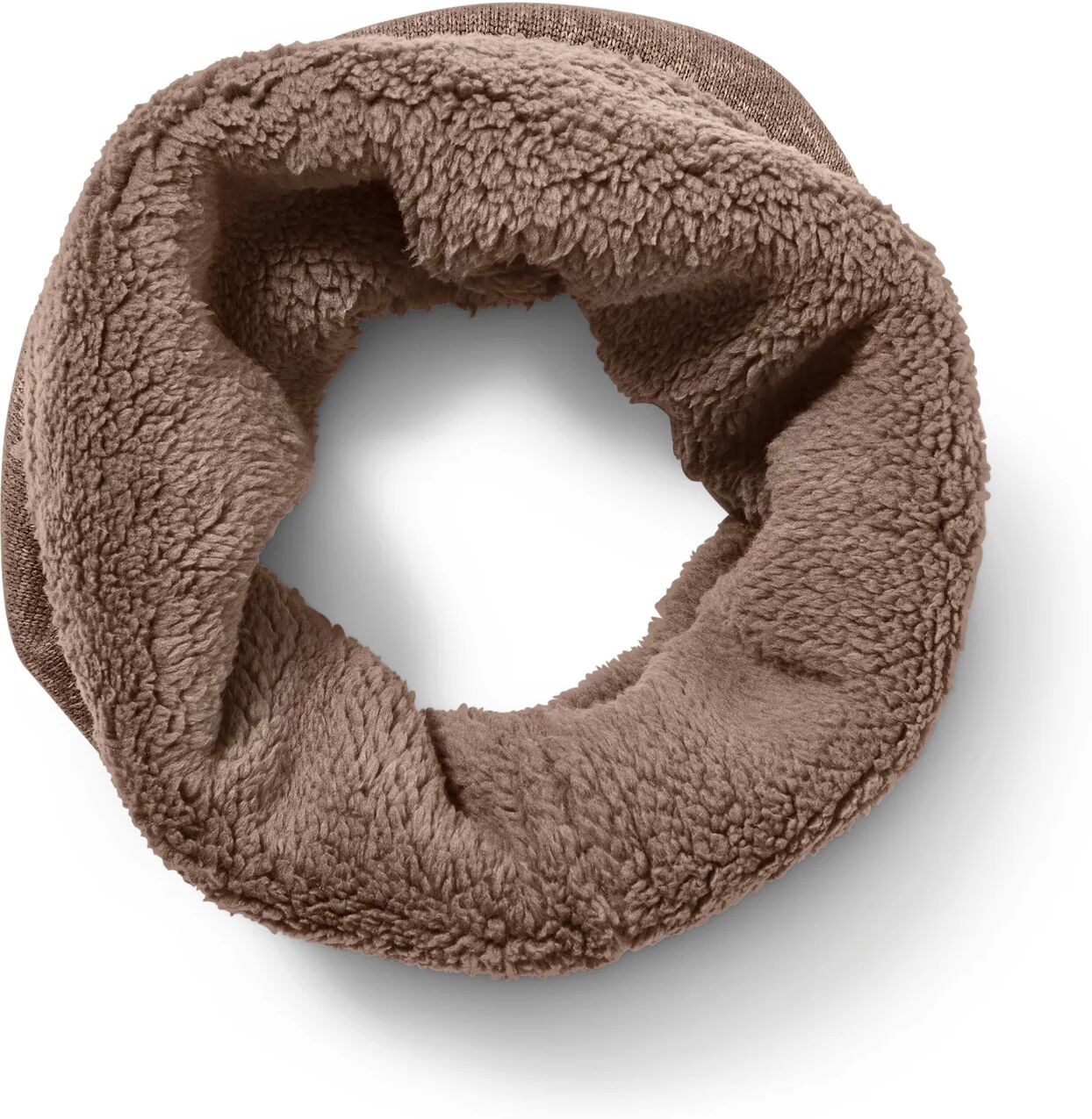 Tchibo - Strickfleece-Schlauchschal - braun