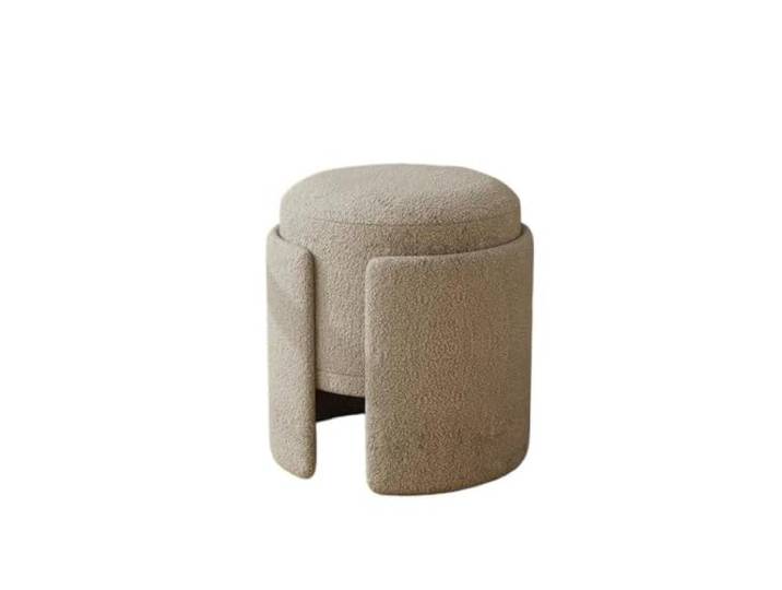 Zymjzbetic Make-up-Stuhl for kleines Schlafzimmer, Kaschmir Ankleideschuh, Bekleidungsgeschäft, Nagelstudio, Einzelwechsel(Color 3)
