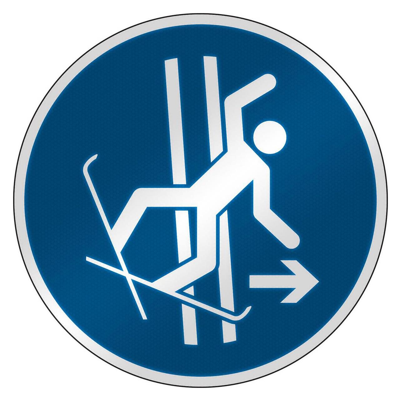 Brady ISO Safety Sign - Immediately (M/M035/NT/RFL-DIA395-1)