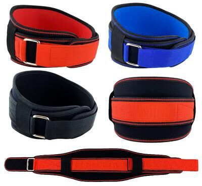 Friendly Fresh Finds Breathable Fitness Waist Belt For Men Adjustable Strap For Weightlifting And Outdoor Sports black m