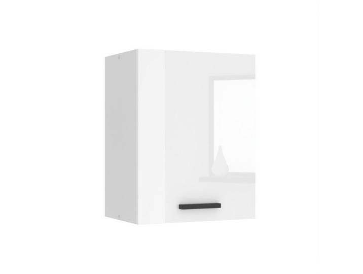 Meuble haut - BELINI - SG45 - Armoire murale - 1 porte - Blanc très brillant - Métal