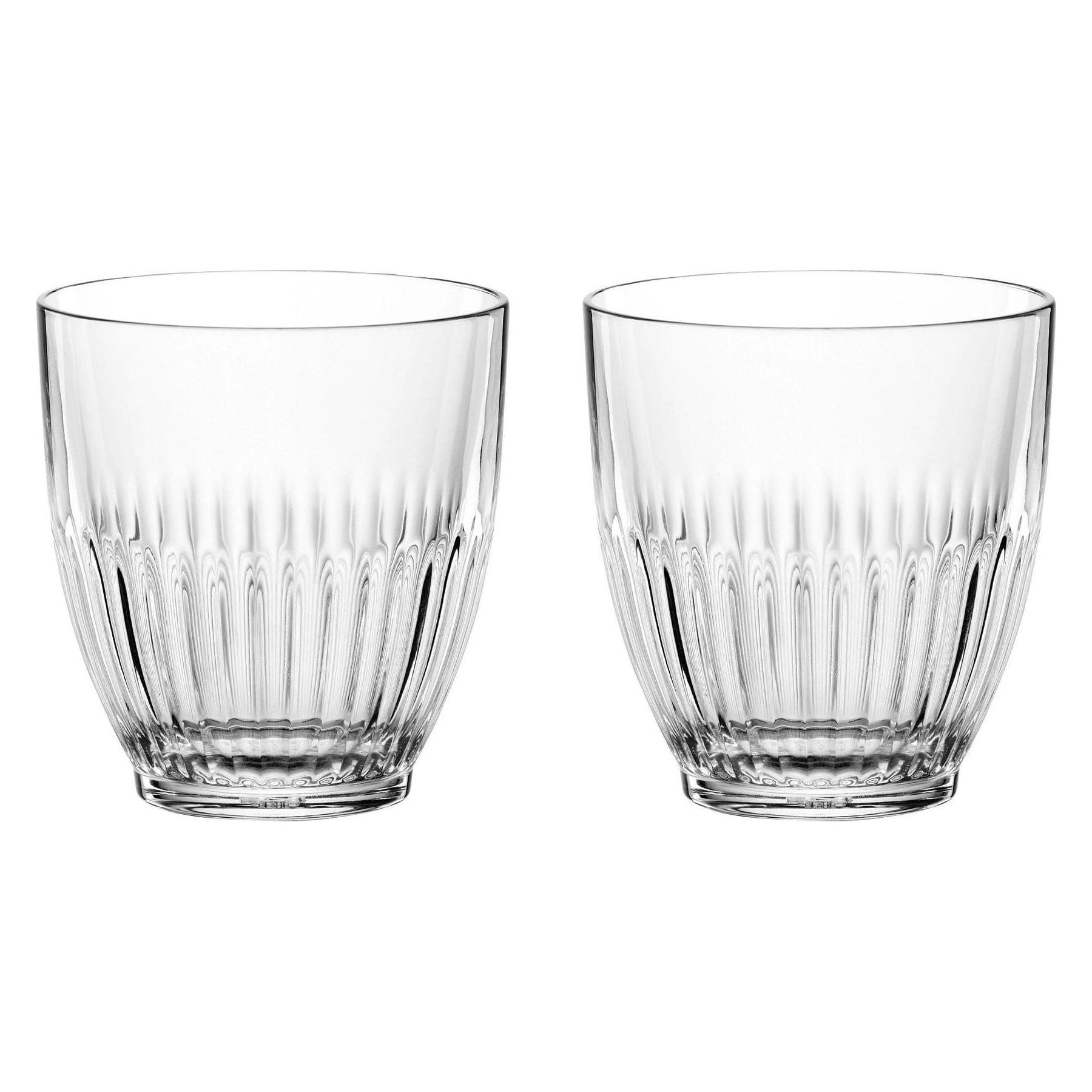Nachtmann Heritage Becher, 2er Set, Wasserglas, Trinkglas, Kristallglas, 300 ml, 106722 (0.30 l, 2x) (106722)