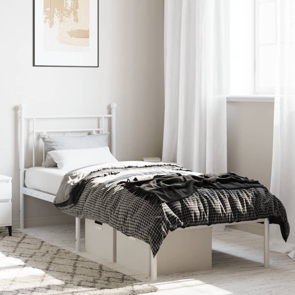 Marlow Home Co. Acari Bed White Small Single (2'6)
