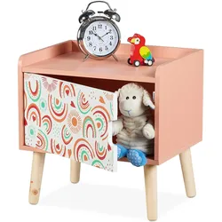 Relaxdays, Nachttisch, Kinder-Nachttisch (40 x 30 x 41 cm)