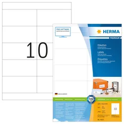 HERMA Etiketten 4629 weiß 105,0 x 50,8 mm