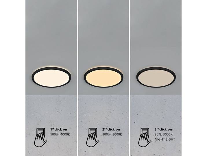 Oja 29 Deckenleuchte IP54 Black - Nordlux - Badezimmer - Kunststoff - Rund