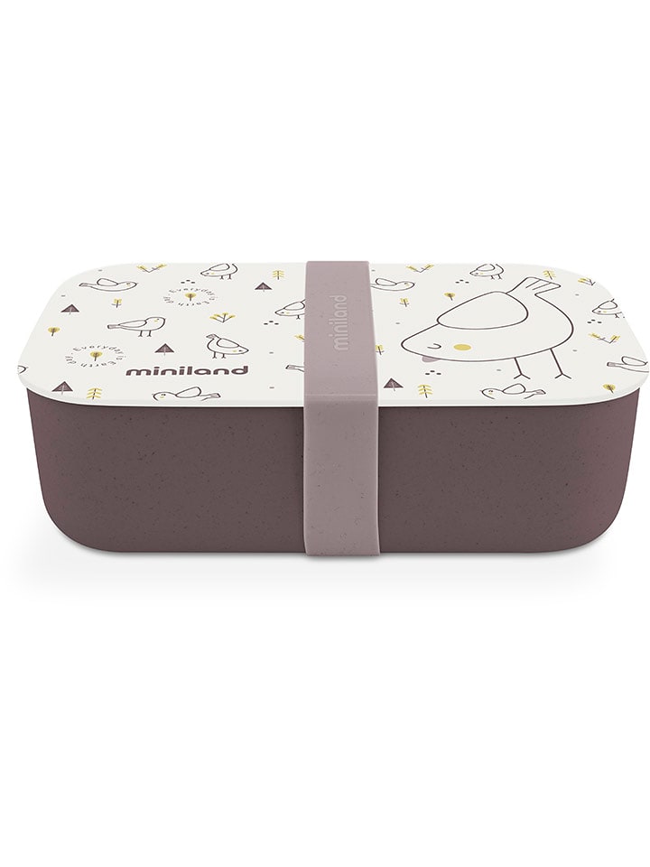 Miniland Lunchbox "Naturlunch Chick" in Braun/ Creme - 400 ml - onesize