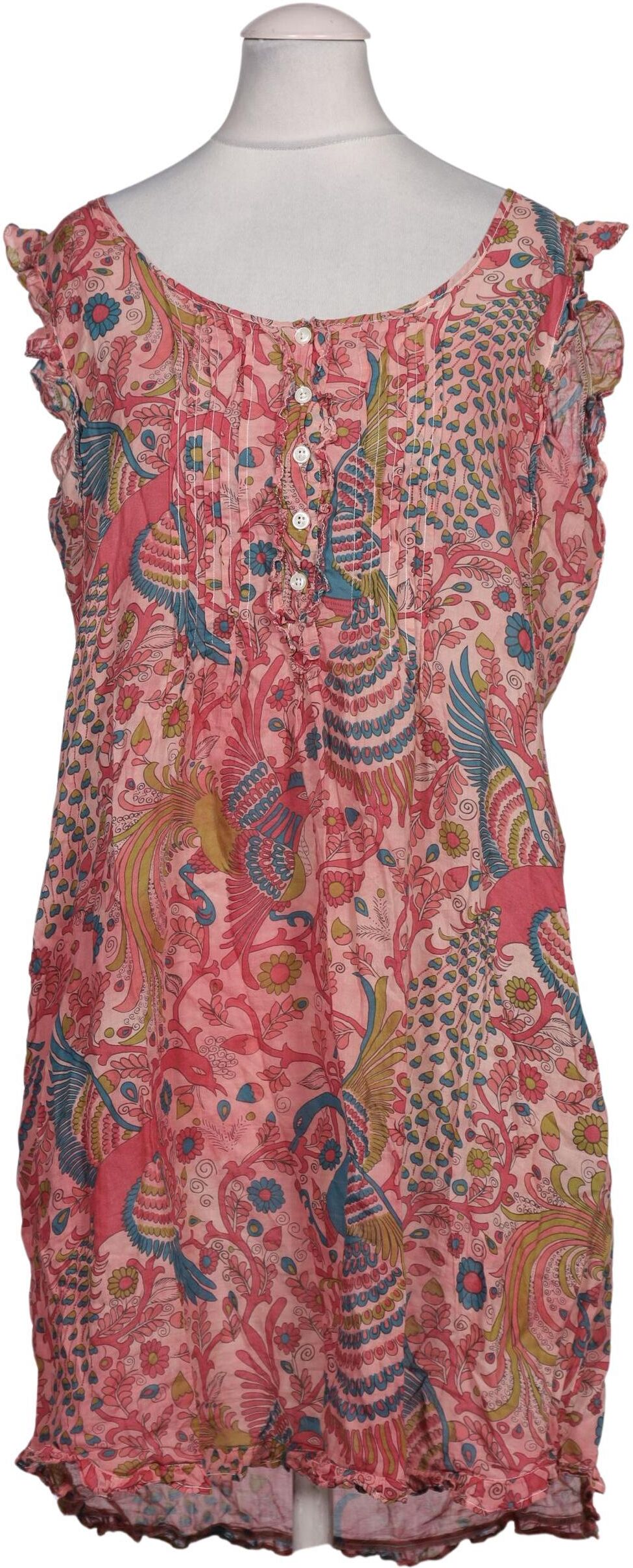0039 Italy Damen Kleid, Pink, Gr. S, Baumwolle / Seide - Second Hand