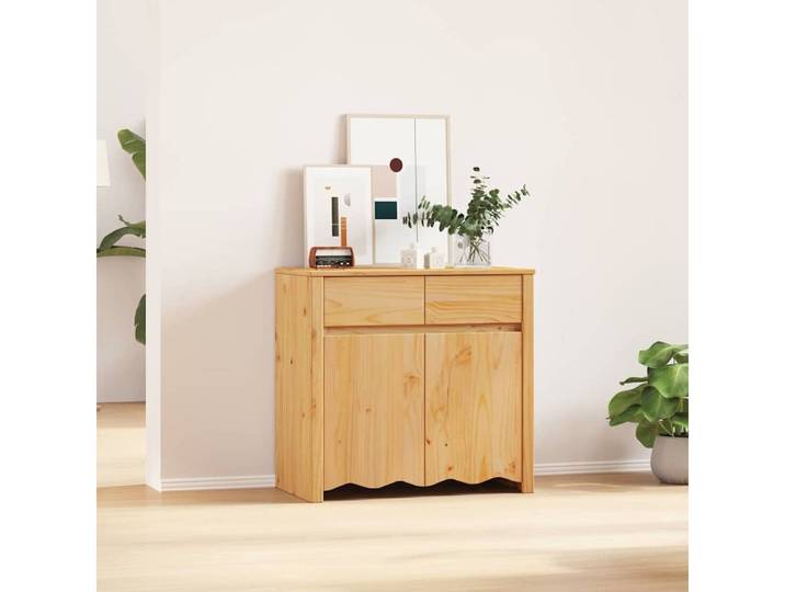vidaXL Sideboard vidaXL Sideboard Drammen Eiche 79 x 43 x 75,5 cm Massivholz Kiefer