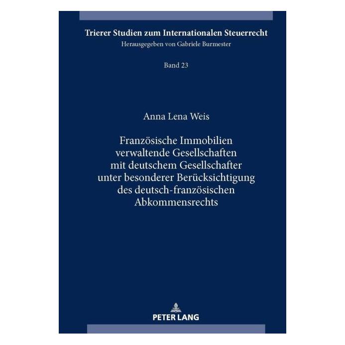 Peter Lang Weis:Französische Immobilien verwaltend (Deutsch, Hardcover, Anna Lena Weis) (67839849)