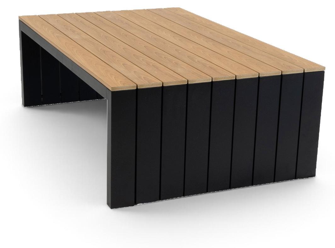 Lounge-Tisch Tulum | Schwarz & Tecon Teak