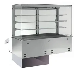 KBS Gastrotechnik KBS Einbau-Kühlvitrine offen für den Kunden Gn 2/1 ohne Maschine 800x700x1315 mm
