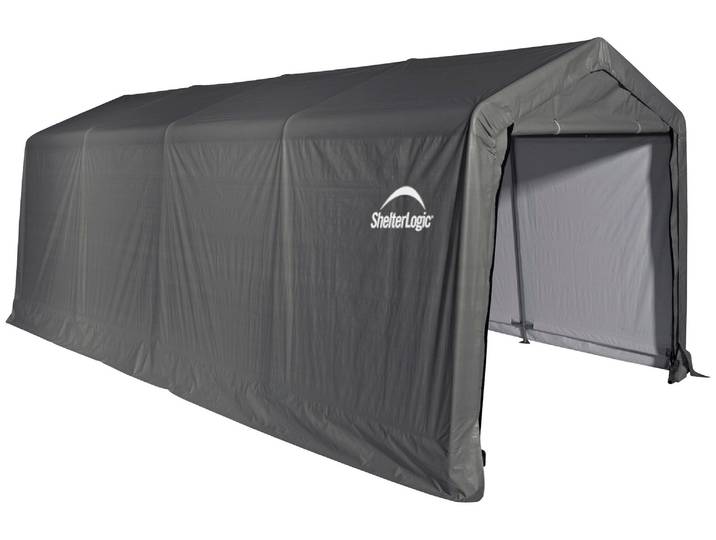 Garage SHELTERLOGIC Garage-in-a-Box , schwarz, Kunststoff, Stahl, Garagen, Garage, sehr schneller Auf- und Abbau, BxTxH: 300x610x240 cm
