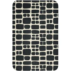 WC-VORLEGER Modern - Bio - Schwarz WC Teppich 40x60 cm