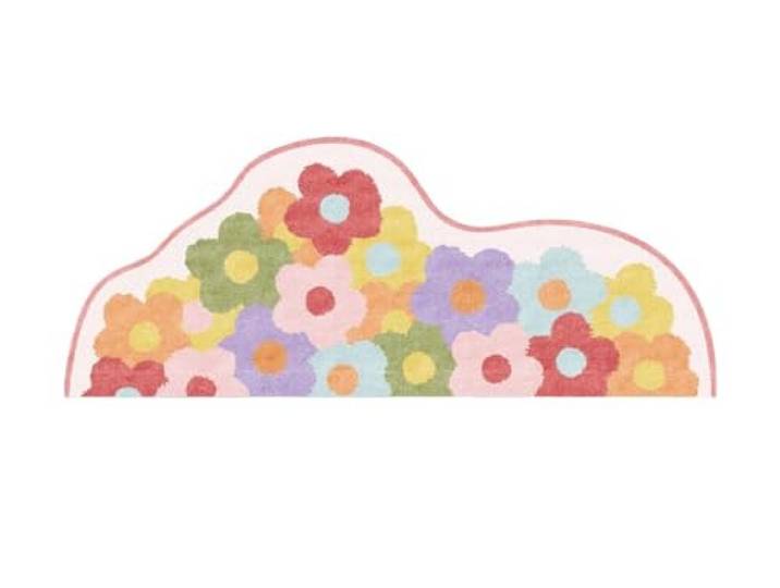 Rosafarbener Teppich mit unregelmäßiger Form for Schlafzimmerdekoration Flauschige, weiche Teppiche for das Wohnzimmer, dicker Plüsch-Moos-Teppich for den Nachttisch(Color7,100x200cm)
