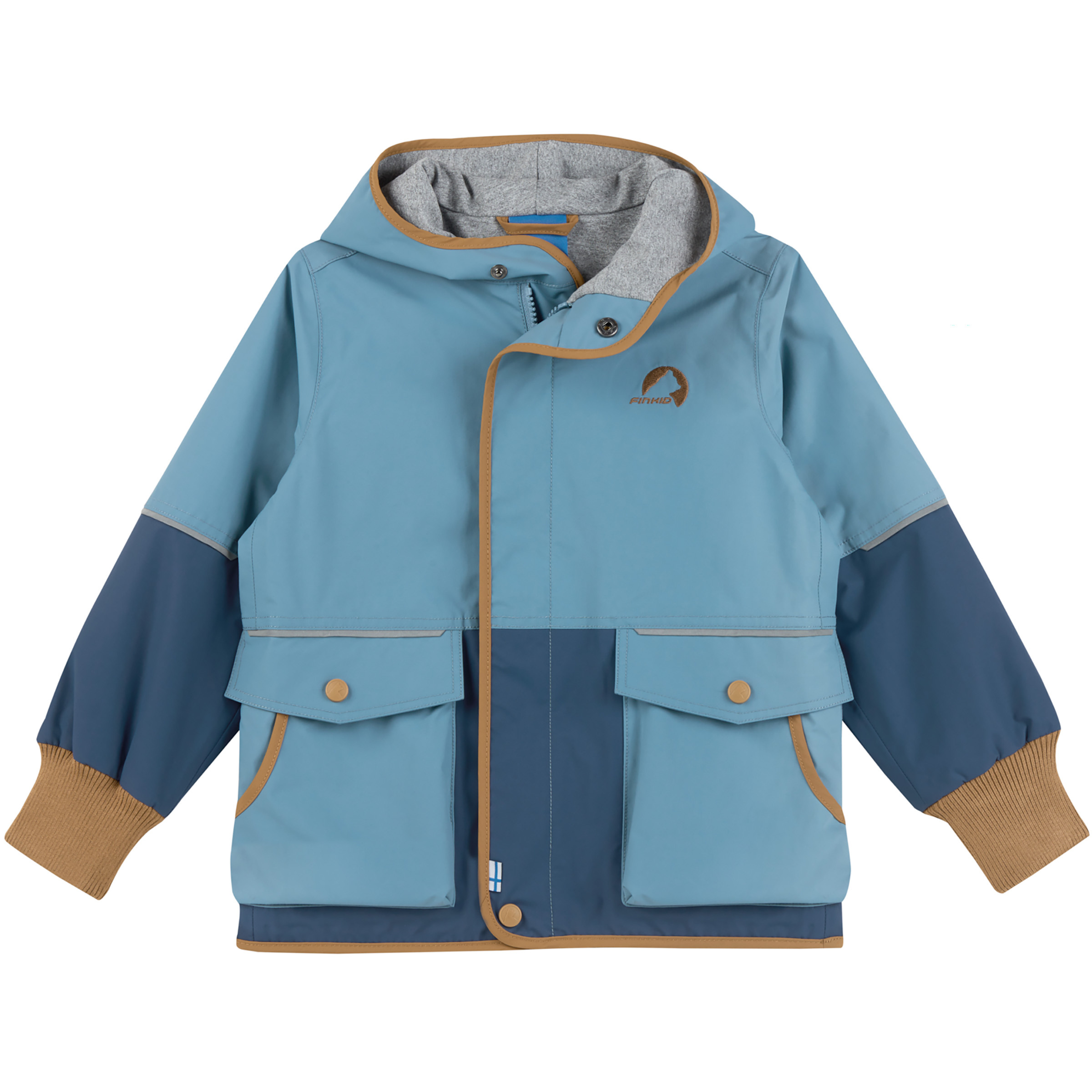 Finkid Kiva Move Kinder Regenjacke blau Größe 100 Lifestyle Isolierend Wasserabweisend