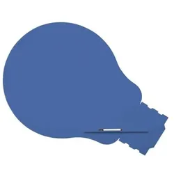 Rocada Whiteboard »Skinshape IDEA« 75 x 115 cm blau