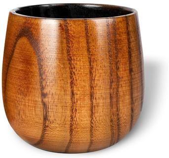 / 10 oz. Old Fashioned Handcrafted Charred Wooden Whiskey Glass. - 3.5 in. x 3.5 in..
