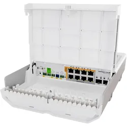 MikroTik netPower Lite 8P CSS610-8P-2S+OUT (10 Ports), Netzwerk Switch, Weiss