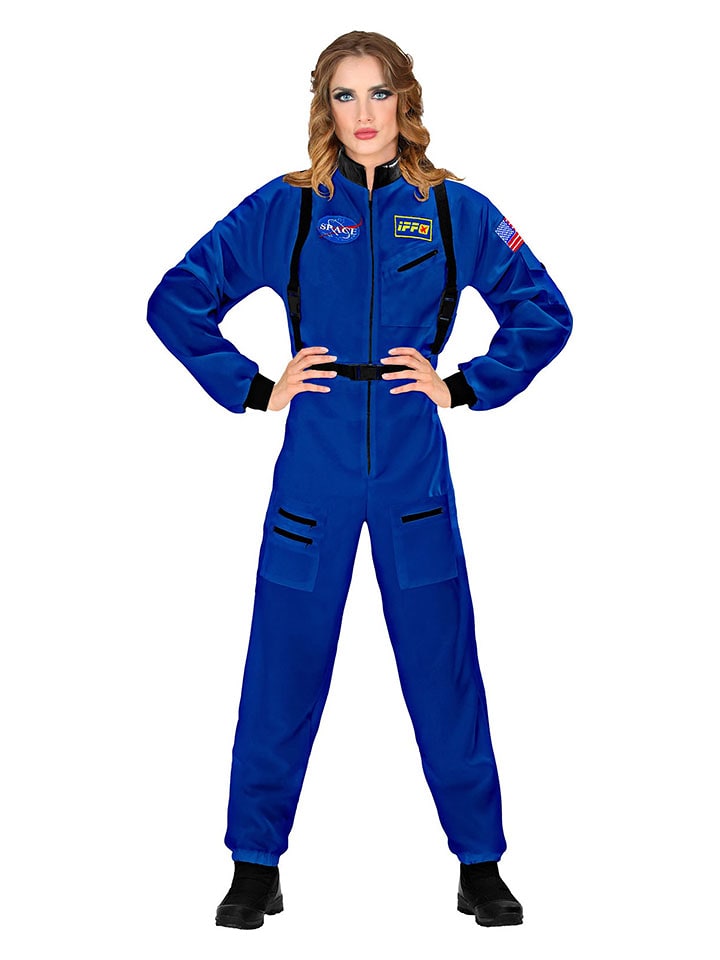 Carnival Party Kostümoverall "Astronaut'' in Blau - L