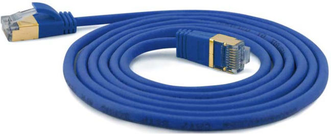 wantec Câble de raccord SSTP Cat.6A 3,0 m bleu 4 mm 7134 (7134)