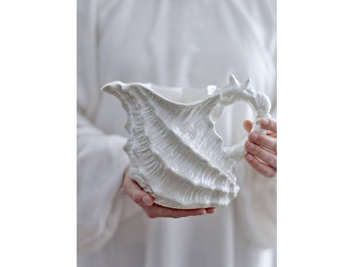 Krug Shellie Ø 13cm Weiß
