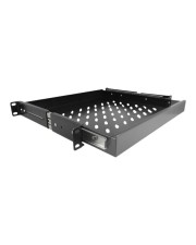 Delock 19 Zoll Ausziehbare Schublade 1 HE schwarz Schwarz (42631)