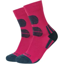2er Pack camano Cushioned Outdoor Crew Socken 4565 - anemone 35-38