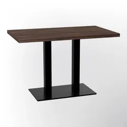 BIG Möbel GmbH Bistrotisch 110x60 cm  | D4409 OV Walnussbraun | Gusseisengestell