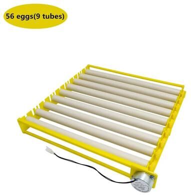 Uplift Picks Adjustable Automatic Egg Turner Roller Tray For Poultry Incubators 56 Eggs (9 Tubes)