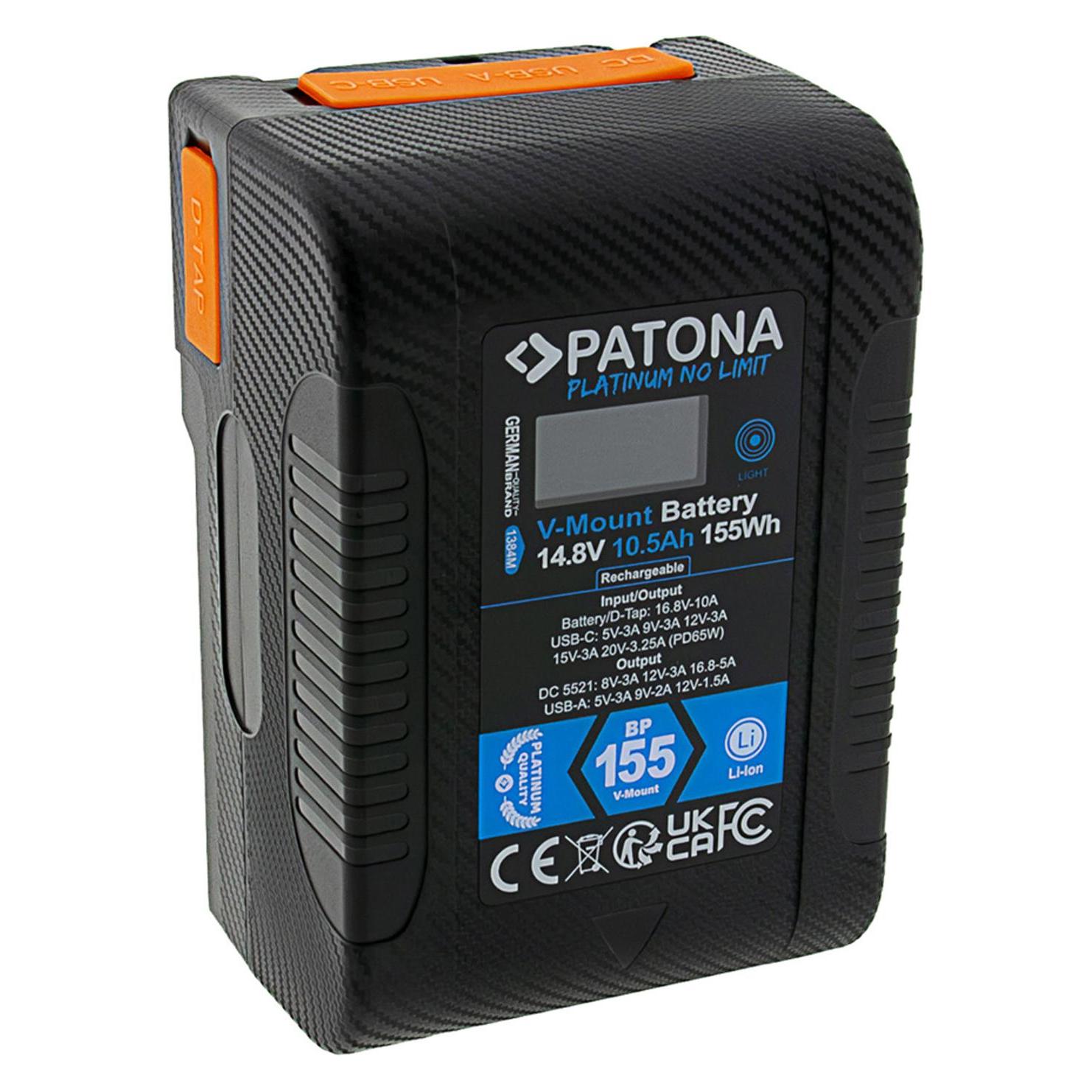 Patona Platinum V-Mount BP-155W (Kamera Akku) (1384)