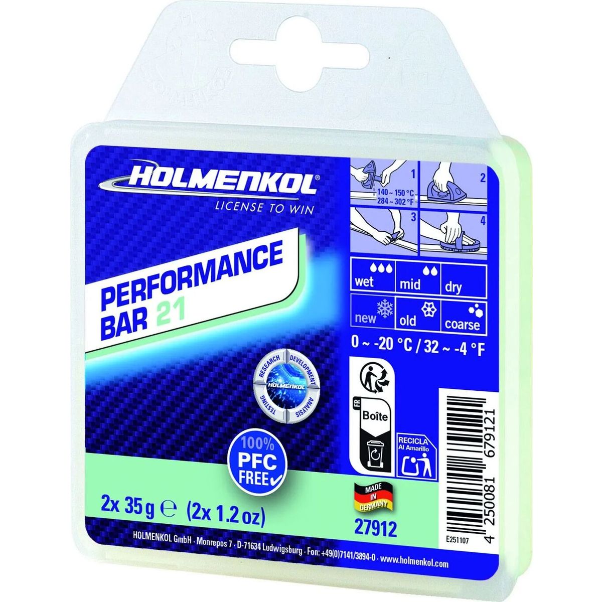 Holmenkol Performance Bar 21 2x35g 27912