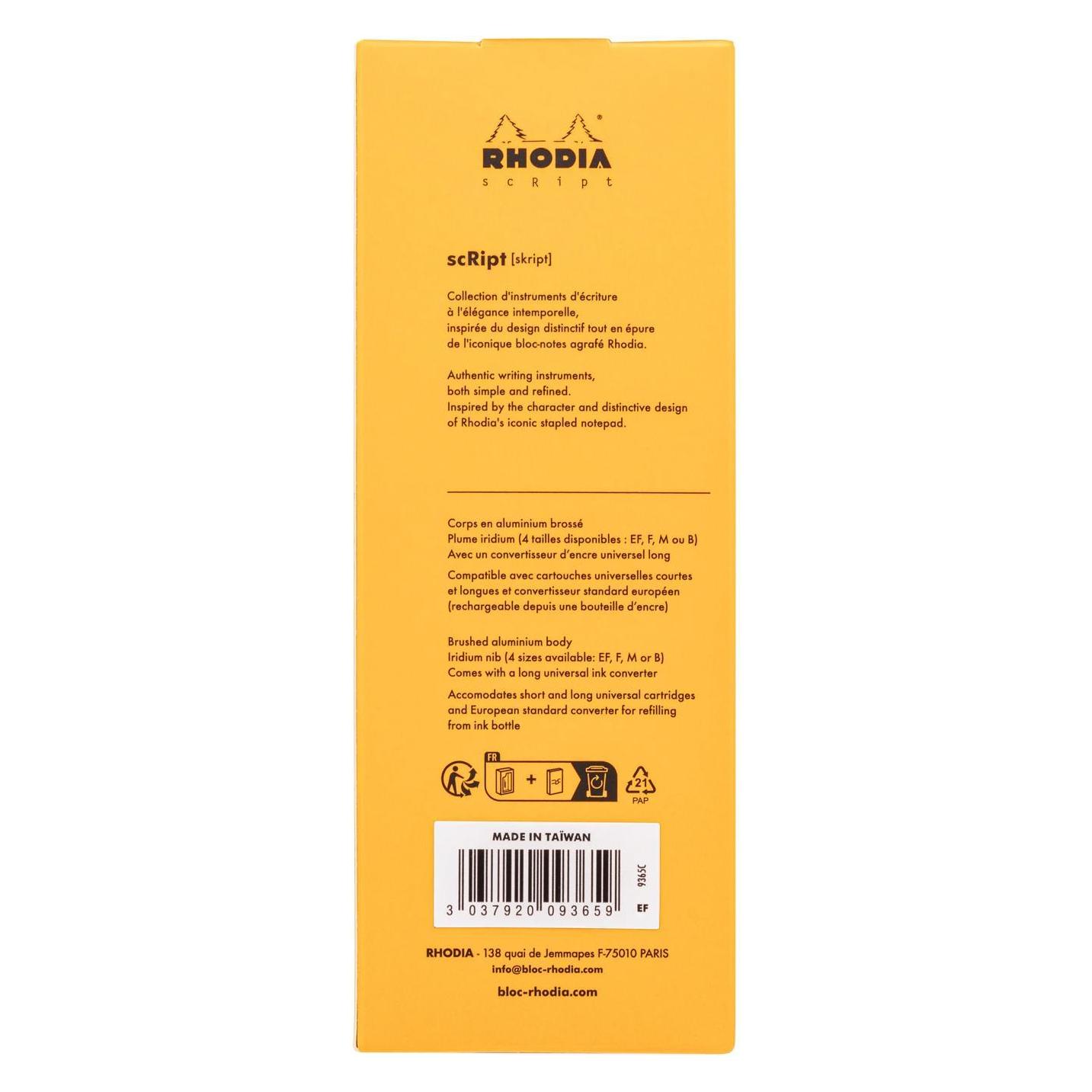 Rhodia Kugelschreiber (Schwarz) (9365C)