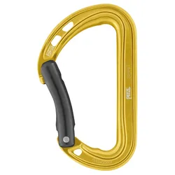 Petzl Karabiner Spirit leichter gebogener Karabiner fürs Klettern gelb - STK