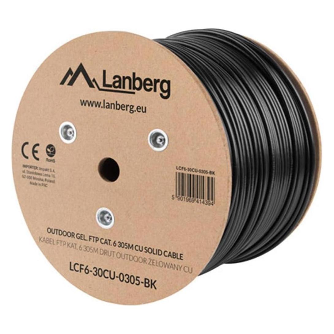 Lanberg LCF6-30CU-0305-BK Netzwerkkabel (F/UTP, FTP, CAT6, 305 m) (LCF6-30CU-0305-BK)