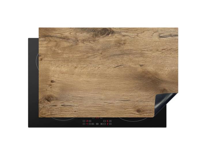 HERDABDECKPLATTE Holz - Braun - Holzoptik Abdeckung Ceranfeld 81.2x52 cm