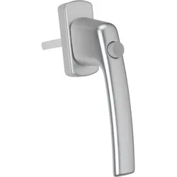 Maco, Fenstergriff, Fenstergriff HARMONY Sperrknopf und 45° Rasterung, VK 7x35, silber eloxiert