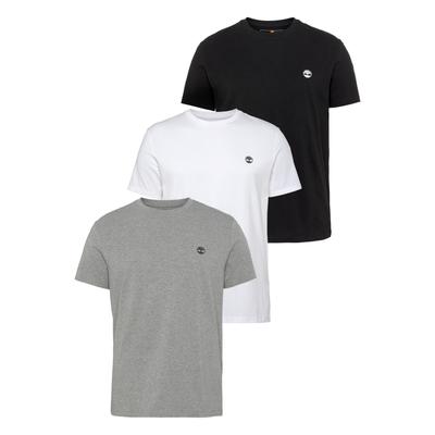 T-Shirt TIMBERLAND "DUNSTAN RIVER 3xPack Tee", Herren, Gr. 3XL, bunt (multi color), Obermaterial: 100% Baumwolle, Shirts T-Shirt, 3er-Pack, Kurzarm-Design, Casual-Stil, aus Baumwolle