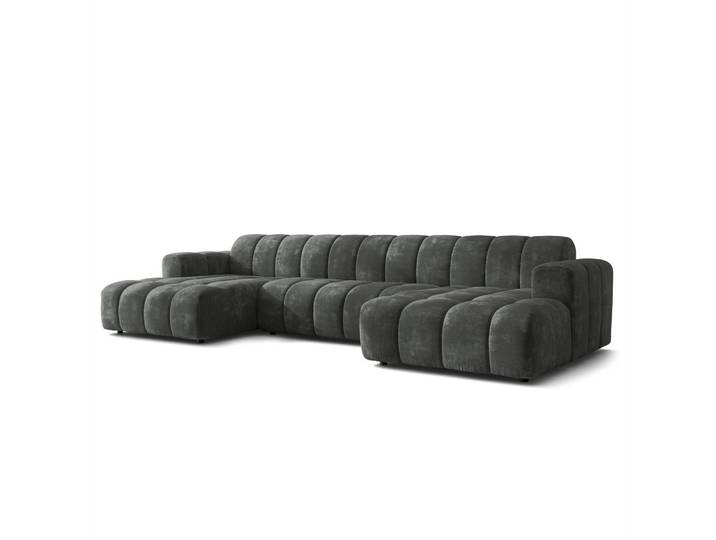 WOHNLANDSCHAFT AENIS Grau Chenille