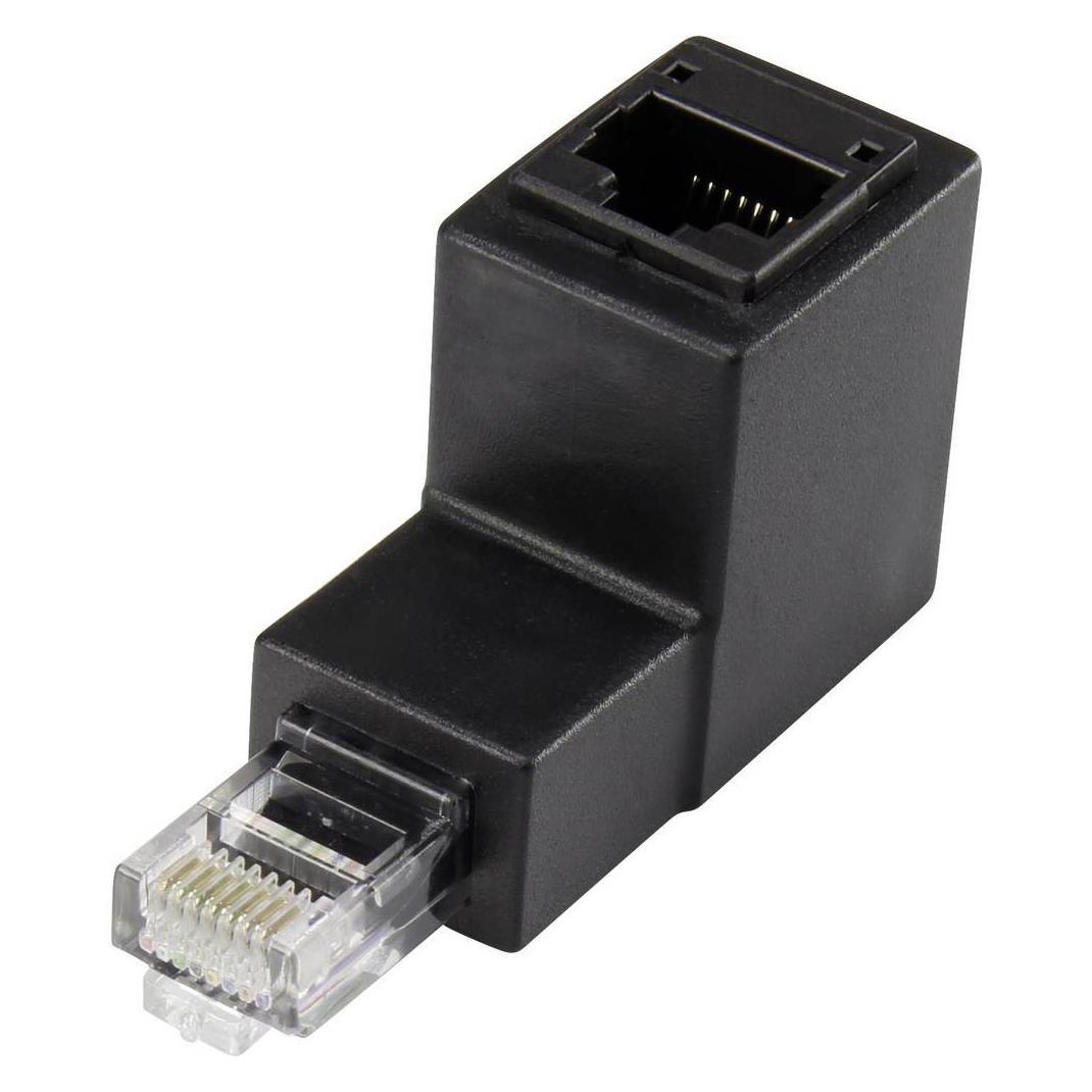 Renkforce CAT5e RJ45-Adapter 90° nach unten gewinkelt (RJ45, RJ45 (1x)) (1362472)
