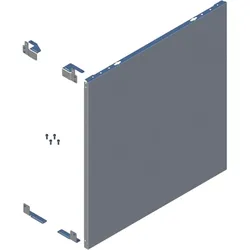 Seitenabdeckung re/links unten 300L silber - 8716863288