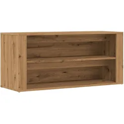 Helloshop26 - Schuhbank Kommode Regal Garderobenmöbel Handgefertigt 100 x 35 x 45 cm Holzwerkstoff Braun 02_0022909