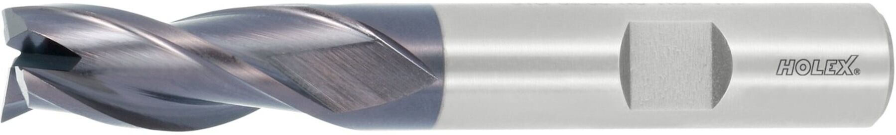 HOLEX Schaftfräser HSS-Co8 Ø 12 mm Zähnezahl Z 3 (191260 12)