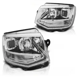Scheinwerfer mit LED-Tagfahrlicht passend für VW T6 2015–2019 Chrom