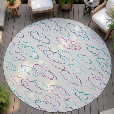 Addison Rugs Machine Washable Indoor/ Outdoor Modern Clouds Chantille Rug