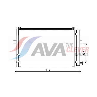AVA CLEVER CHOICE Kondensator, Klimaanlage vn5369d für VW