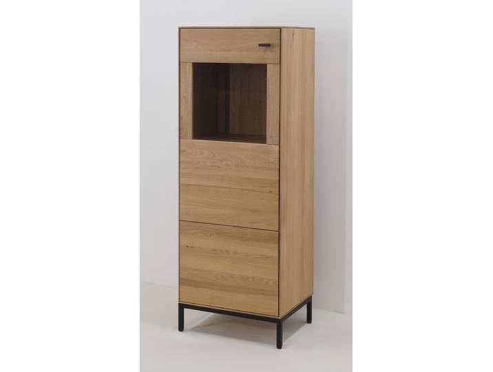 1-türiges Highboard Luca in Wildeiche massiv – Montierte Lieferung – 3%-Vorkasse-Rabatt