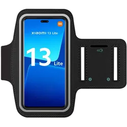 SmartFitness Xiaomi 13 Lite Handy Sport Armband, Smartphone Sportarmband, Schwarz