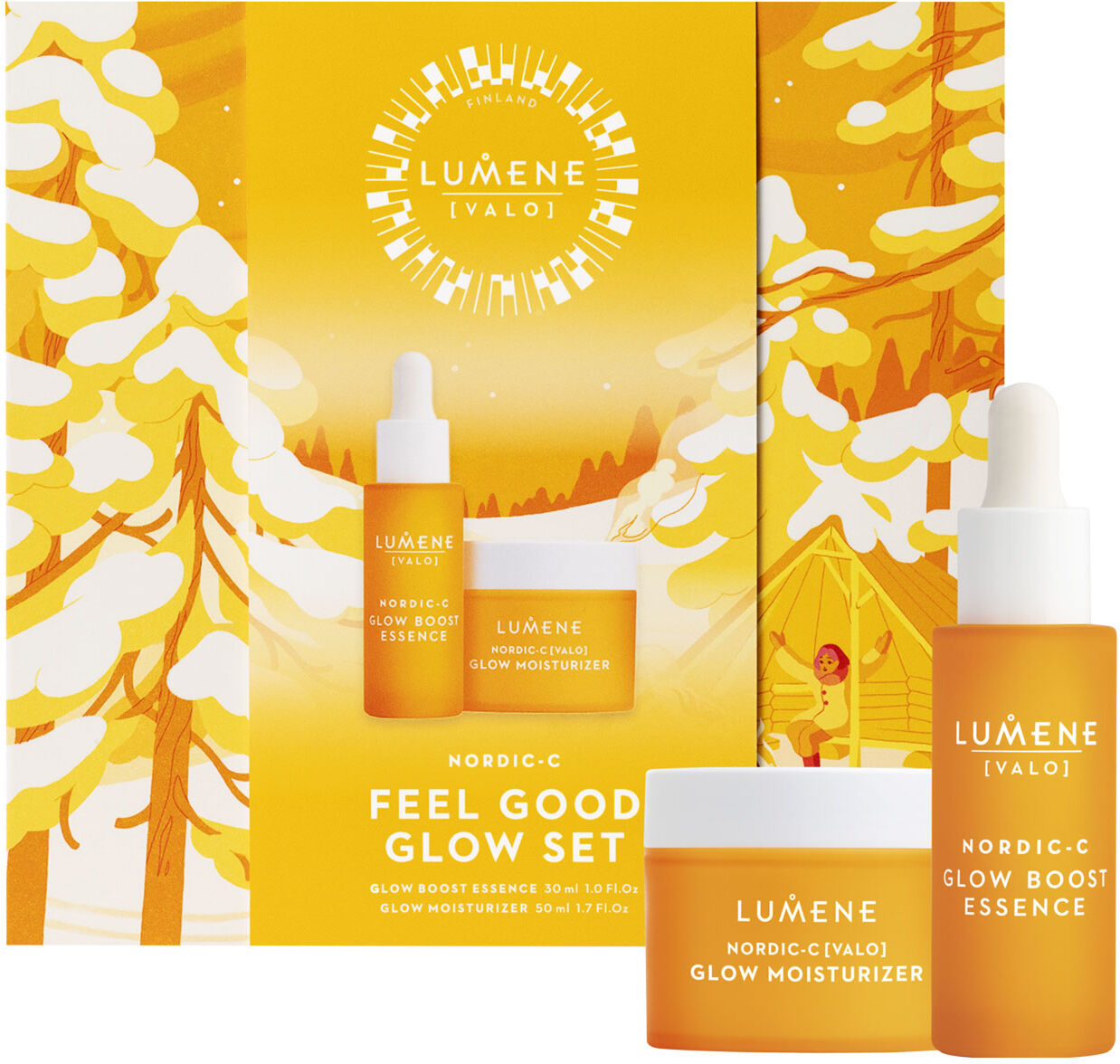 LUMENE Valo Nordic-C Feel Good Glow Gift Set