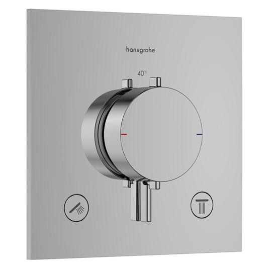 hansgrohe Ecostat Comfort E Thermostat mit SafetyStop, 2-Funktionen-Mischbatterie (33711000)